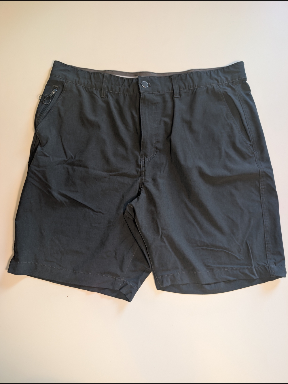 Chaps Golf Performance Shorts Men 38 Gray Flat Front Stretch Moisture Wicking EU